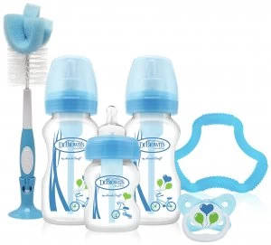 Image of Dr Browns Natural Flow Options Newborn Gift Set Blue