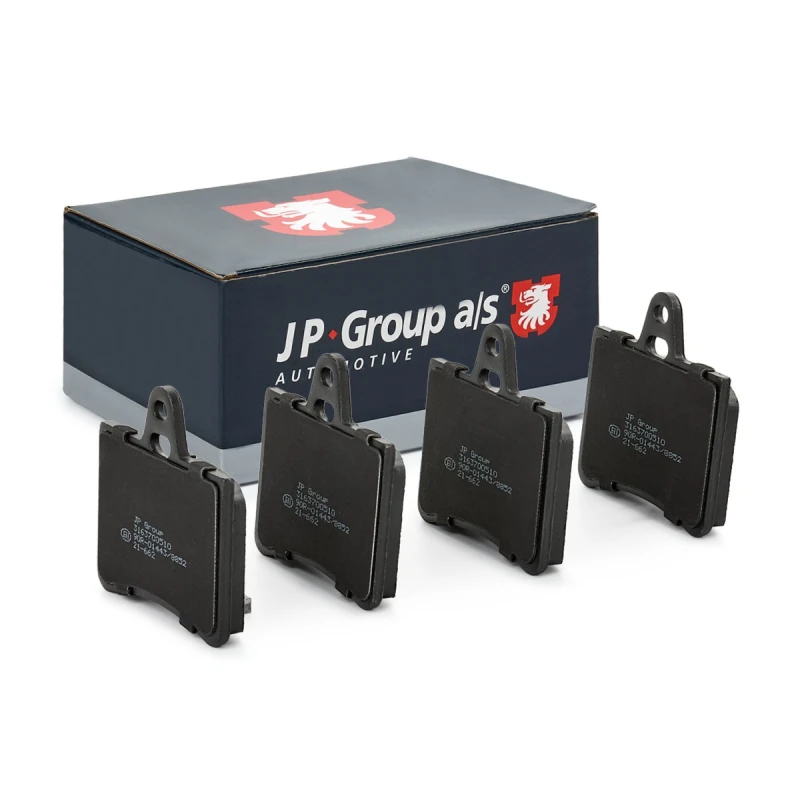 Image of JP GROUP 3163700510 Brake pad set JP Rear Axle, excl. wear warning contact Brake Pad Set,disc brake (402)