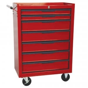 Image of Hilka 7 Drawer Rollaway Tool Cabinet