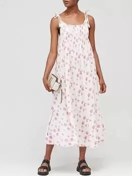 Free People Azure Midi Dress - Lilac/Ecru