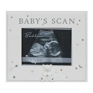 Image of 4" x 3" - Bambino Resin Baby Scan Photo Frame
