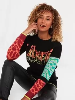 Image of Joe Browns Lush Libert&eacute; Jumper -black, Black, Size 18, Women