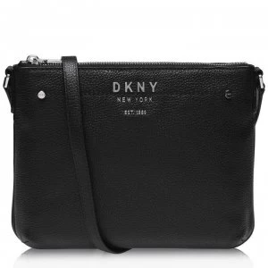 Image of DKNY Embroidered Cross Body Bag - BlkSilver BSV