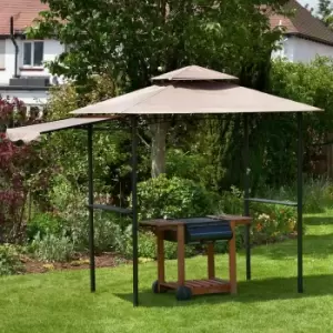 image of Glendale BBQ Shelter Gazebo - Mocha