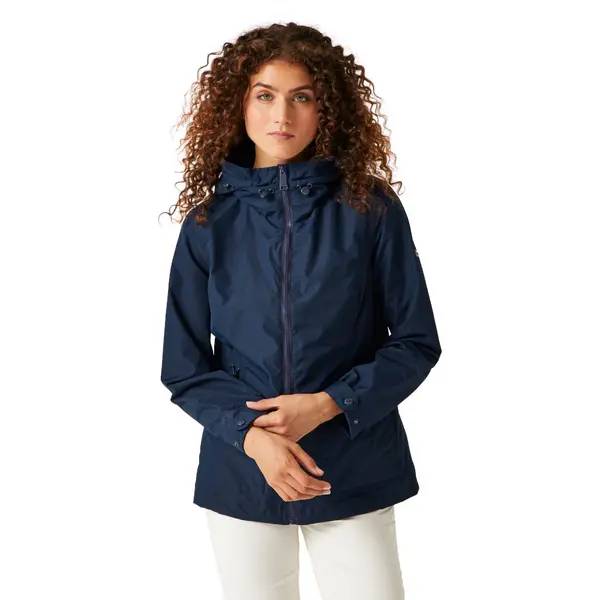 Image of Regatta Womens Navassa Full Zip Hooded Rain Coat 10 - Bust 34' (86cm) NAVY RWW419-540-10