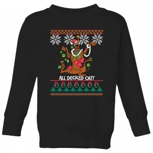 Image of Scooby Doo All Decked Out Kids Sweatshirt - Black - 11-12 Years