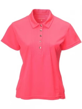 image of Swing Out Sister Mariah Pique Cap Sleeve Shirt Pink