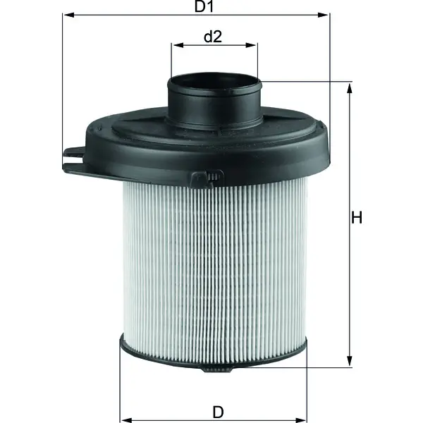 image of Air Filter Lx291 76554158 By Mahle Original