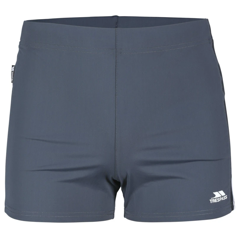Image of Trespass Trespass Men Tightrope Swim Shorts in Dark Grey Size: X-Small Dark Grey XS Male 5063703440097
