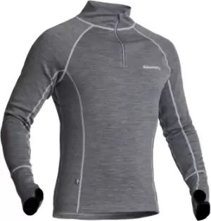 Image of Halvarssons Warm Wool Longsleeve Functional Shirt, grey, Size XS, grey, Size XS