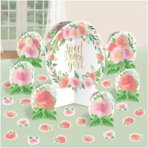 Image of Floral Baby Table Decorating Kit