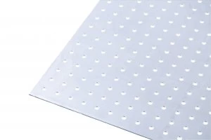 image of Wickes Metal Sheet Perforated Round Hole 4.5mm Uncoated Aluminium 250 x 500mm