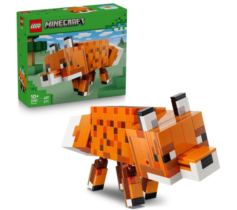 Image of LEGO Minecraft The Fox Toy Gaming Decor Gift 21588
