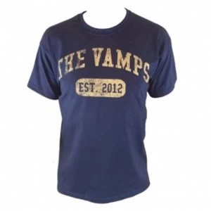 Image of The Vamps Team Vamps Navy T Shirt Large