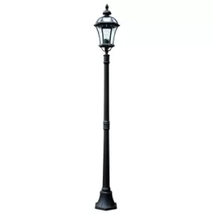 Image of Ledbury 1 Light Outdoor Lamp Post Black IP44, E27