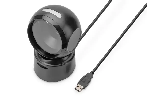 Image of Digitus Digitus DA-81005 2D barcode scanner Corded 1D, 2D Laser Black Desktop USB DA-81005
