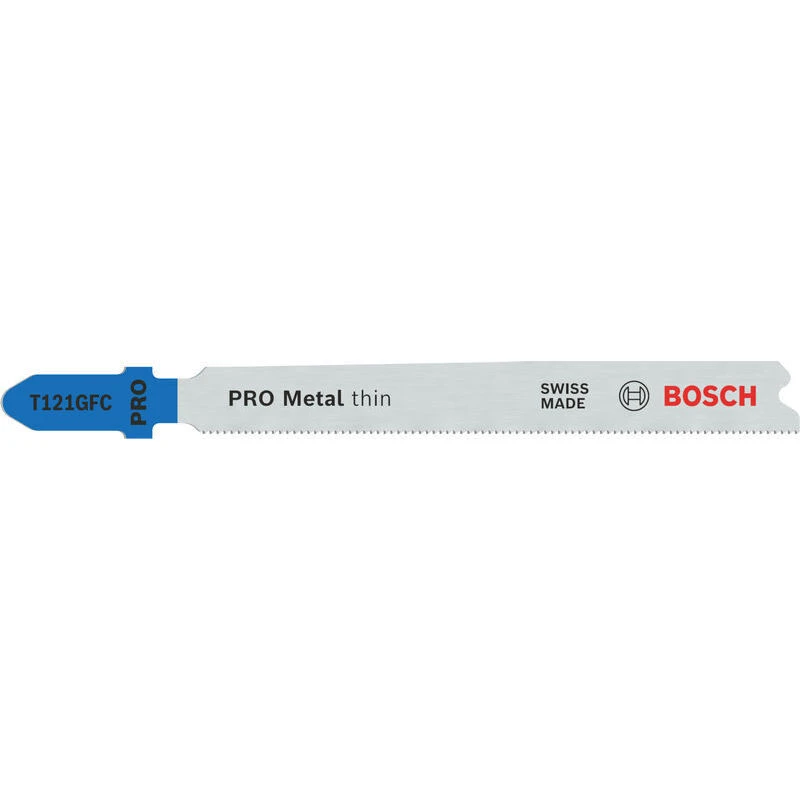 Image of Bosch PRO T121 GFC Thin Metal Cutting Jigsaw Blade 2608655103 Qty: Pack of 3