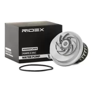 Image of RIDEX Water pump OPEL,VAUXHALL 1260W0144 01334017,01334038,1334017 Engine water pump,Water pump for engine 1334038,90281612,90442207,R1160034