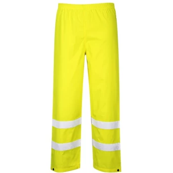 image of Portwest S480YER5XL - sz 5XL Hi-Vis Traffic Trousers - Yellow