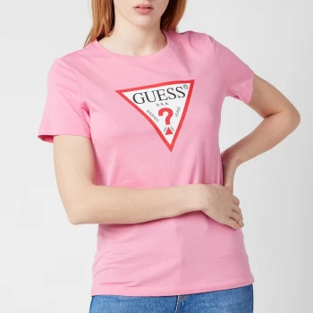 Image of Guess Womens Short Sleeve Original T-Shirt - Jelly Pink - S