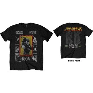 image of Bob Marley - Kaya Tour Mens XX-Large T-Shirt - Black