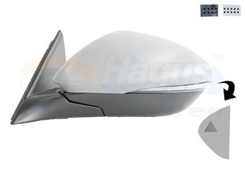 Image of VAN WEZEL Wing mirror VAN WEZEL 0125815