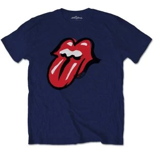 Image of The Rolling Stones - No Filter Tongue Unisex Large T-Shirt - Blue