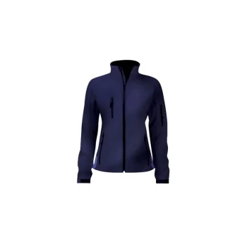 Image of Executive Womens Small Navy Soft Shell Jacket - Tuffsafe