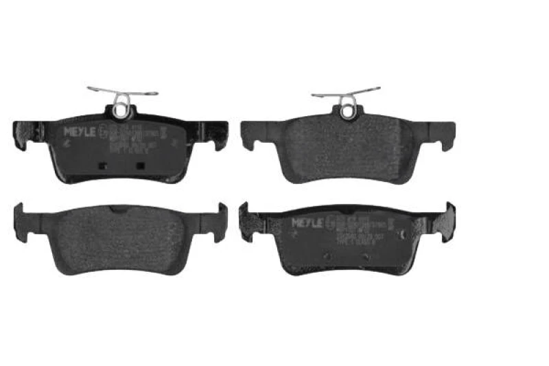 Image of MEYLE 025 258 4116 Brake pad set Rear Axle, not prepared for wear warning indicator, Original Quality, with anti-squeak plate Brake Pad Set,disc brak