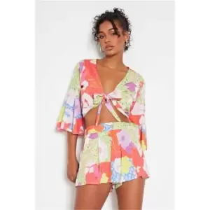 Image of I Saw It First Pink Printed Flippy Shorts - Pink