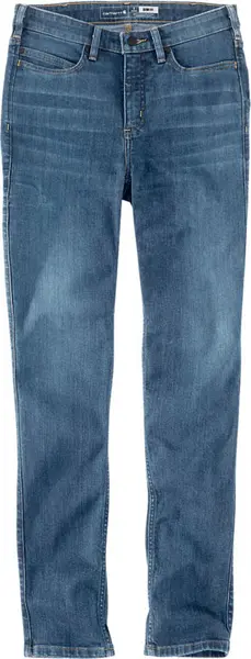Image of Carhartt Rugged Flex Tapered Ladies Jeans, blue, Size XS for Women