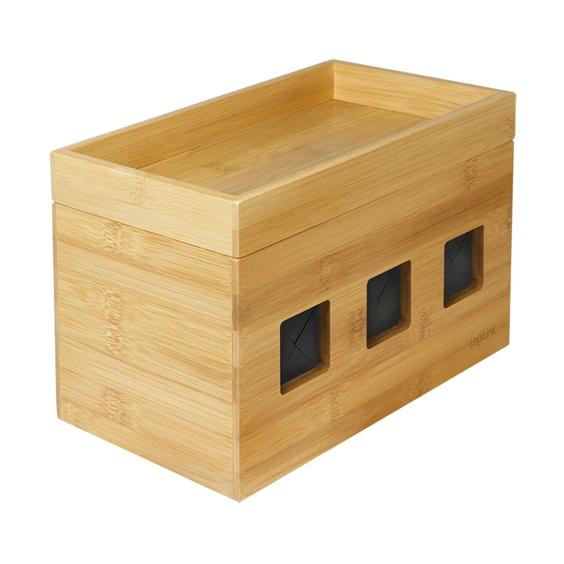 Image of LogiLink KAB0076 - Logitech Kabelbox aus Bambus