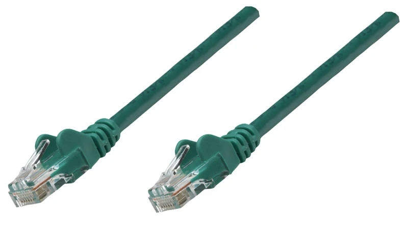 Image of Intellinet Network Patch Cable. Cat5e. 0.25m. Green. CCA. U/UTP. PVC.