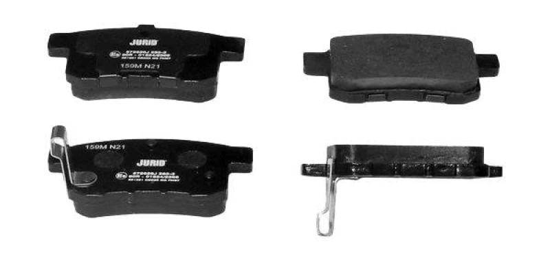 Image of JURID 572626J Brake pad set with acoustic wear warning, without accessories Brake Pad Set,disc brake (402)