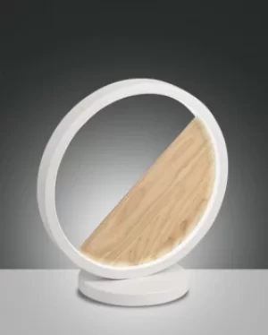 Image of Pierre Integrated LED Table Lamp White Glass