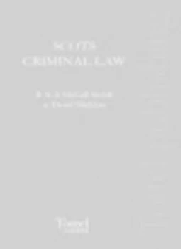 Image of Scots Criminal Law by Andrew Cubie Paperback