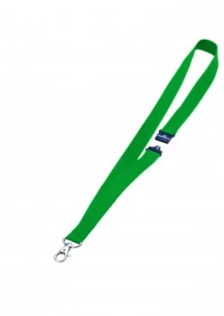 Image of Durable Green Textile Badge Necklace 20mm Pack of 10 813705