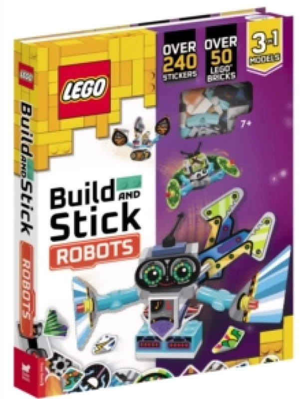 Image of LEGO Books: Build and Stick: Robots Hardback