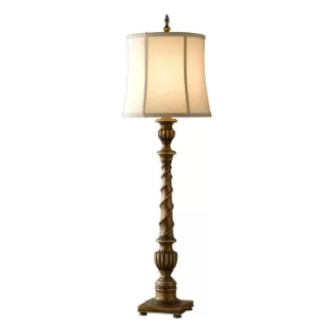 image of Park Ridge 1 Light Table Lamp Silver Leaf, E27