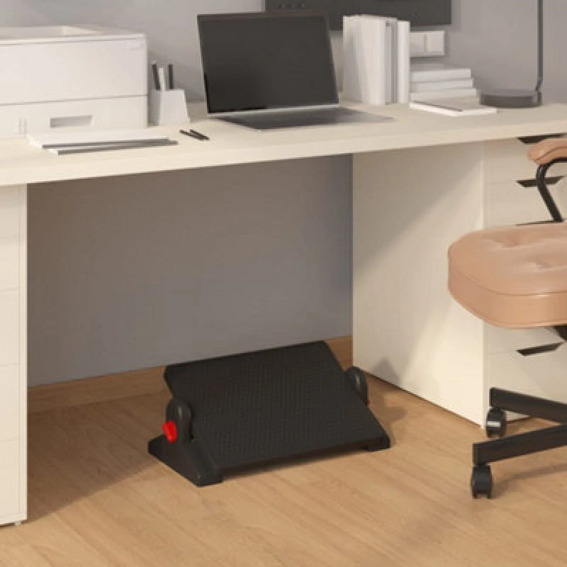 Image of Vidaxl Footrest Black 50X30.5X17 Cm