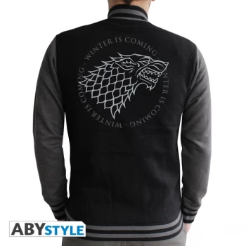 Image of Game Of Thrones - Stark Mens Large Hoodie - Black