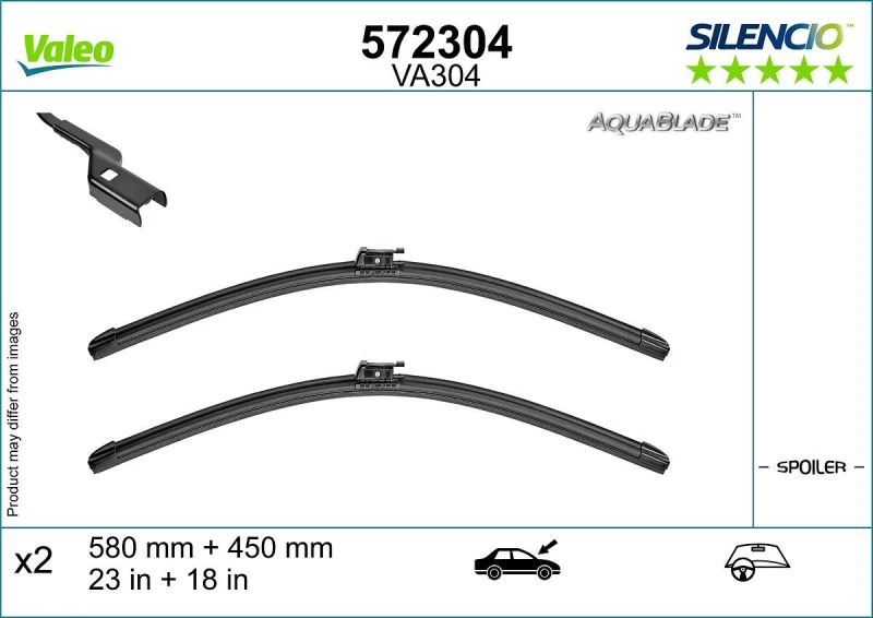 Image of Wiper blade VALEO 572304
