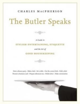 Image of The Butler Speaks by Charles Macpherson Hardback