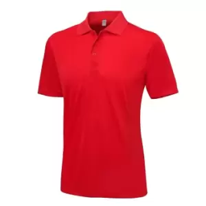 Image of AWDis Just Cool Mens Smooth Short Sleeve Polo Shirt (3XL) (Fire Red)