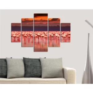 Image of ST137 Multicolor Decorative MDF Painting (5 Pieces)