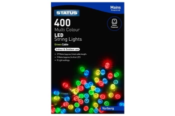 image of Status Varberg 400 LED String Lights - Multicoloured, 37m