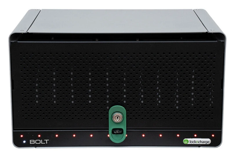 Image of lockncharge LocknCharge BOLT 12 Portable device management cabinet Black, Grey LNC10539