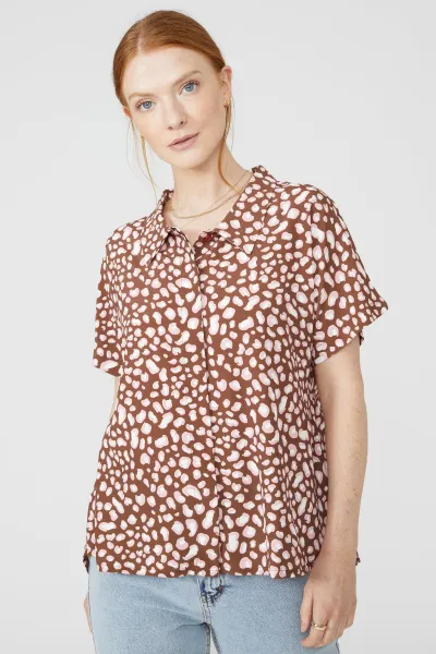Image of Printed Short Sleeve Shirt