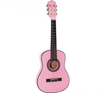 image of MUSIC ALLEY MA-51 Junior Classical Acoustic Guitar - Pink