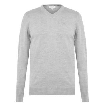 Image of Calvin Klein Golf Merino Sweater - Silver